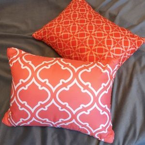Two Decorative Accent Pillows